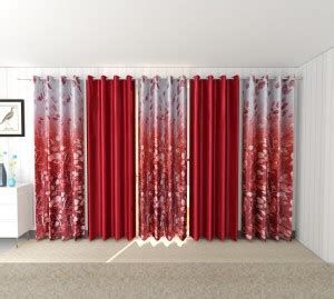 fiona creations 210 cm (7 ft) Satin, Polyester Room Darkening Door ...