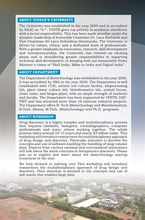 5 Days Workshop on COMPUTER-AIDED DRUG DESIGN | Computational ...