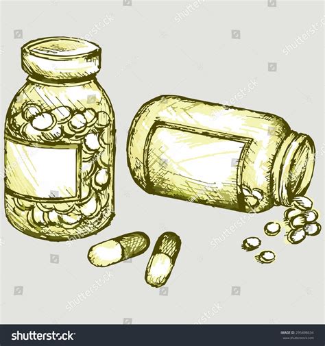 Prescription Bottle Drawing
