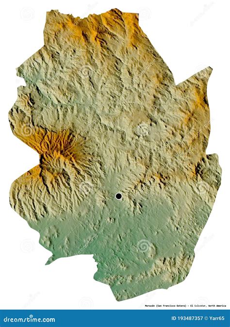 Departamento De Morazán De El Salvador En Blanco. 1.?? Ayuda Stock de ...