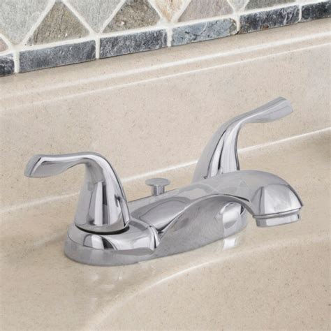 AquaSource Chrome 4-in centerset 2-handle WaterSense Residential Handle ...