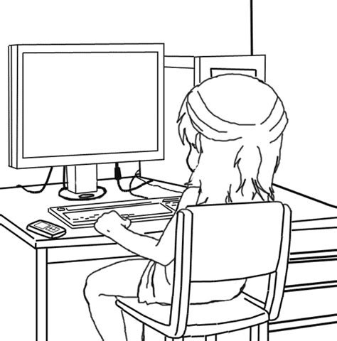 Computer Screen Coloring Page 的图像结果