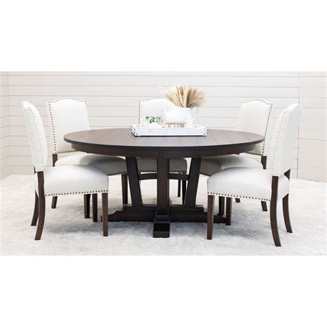 60 Inch Round Dining Table | 60" Round Pedestal Dining Table
