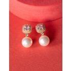 Green Handcrafted Brass Earrings