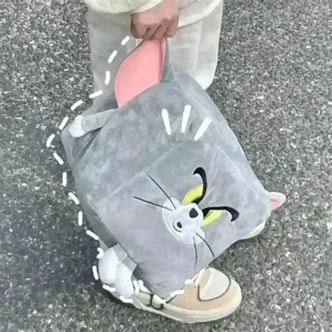 Tom & Jerry Long Flattened Plush Pillow