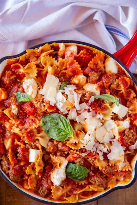 Easy Skillet Lasagna   Dinner, then Dessert