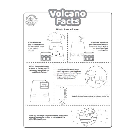 Printable Volcano Facts