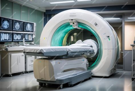 Premium Photo | Advanced MRI or CT Scan medical diagnosis machine at hospital lab Generative Ai