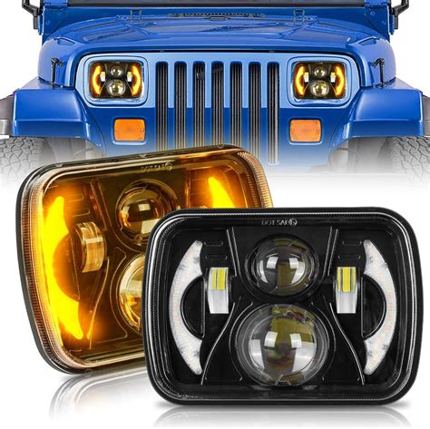 Amazon.com: HILLSKING H6054 LED Headlights, 5x7 7x6 inch LED Headlights ...