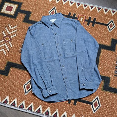 FULL COUNT Chambray Work Shirt – Leather Healer
