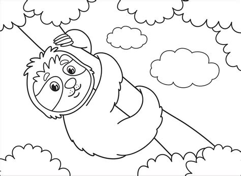 Sloth Printable Coloring Pages Sloth Coloring Pages (34 Free Printables ...