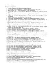 Image result for Python Introduction Exam Pepear