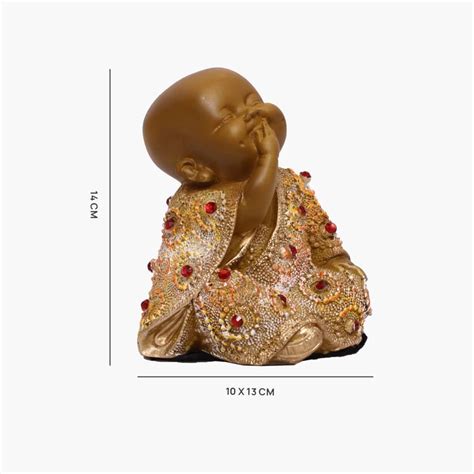 Buy VEDAS Mystical Indian Polyresin Baby Monk Figurine from Vedas at ...