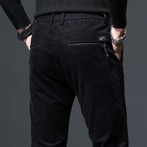 Cord Tie Pocket Corduroy Pants // Black (33) - Amedeo Exclusive ...