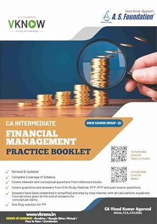 Buy CA Inter Financial Management (FM) Practice Booklet By CA Vinod ...
