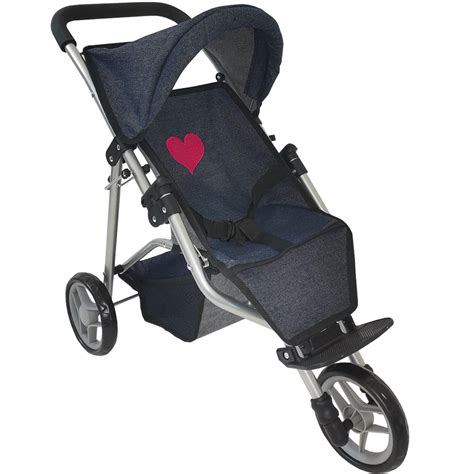The New York Doll Collection Baby Doll Stroller Jogging Toy Stroller ...