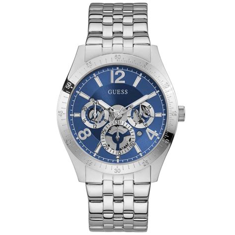 GUESS Mens Silver Tone Multi-function Watch – The Watch Factory
