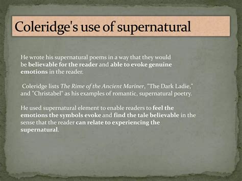 Willing suspension of disbelief by samuel taylor coleridge | PPTX