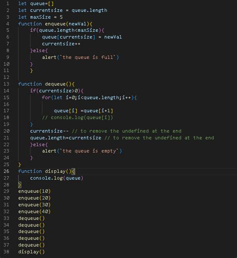 JavaScript Queue 的图像结果