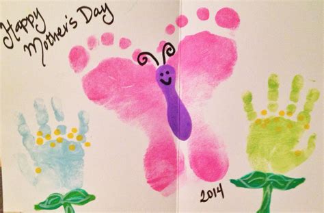Mother's Day Footprint Art at Gustavo Collins blog