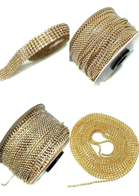 Beadsncraft Jewellery Making Chain Combo Pack Pearl Stone Ball Chain ...