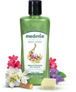 MEDIMIX Ayurvedic Body Wash Natural Glycerine with Lakshadi Oil: Buy ...