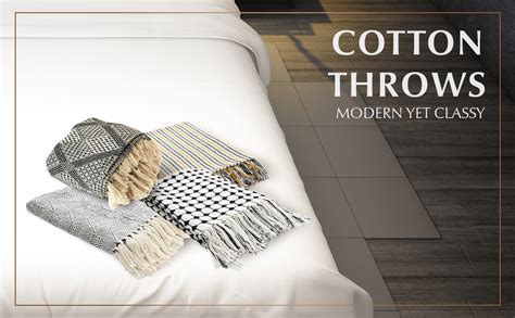 Sashaa World Striped Super Soft & Breathable Cotton Throw Blanket ...