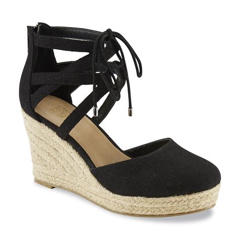 Canyon River Blues Women's Isthmus Black Espadrille Wedge Sandal ...