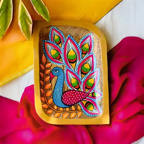 Combo: Meena Art Mango Wood Serving Platters - Hand-painted Decor | 9 ...