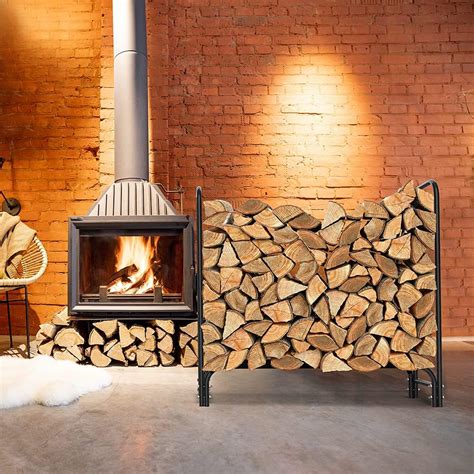 Buy Stormann 4ft Firewood Log Rack with Oxford Fabric Cover Combo Set ...