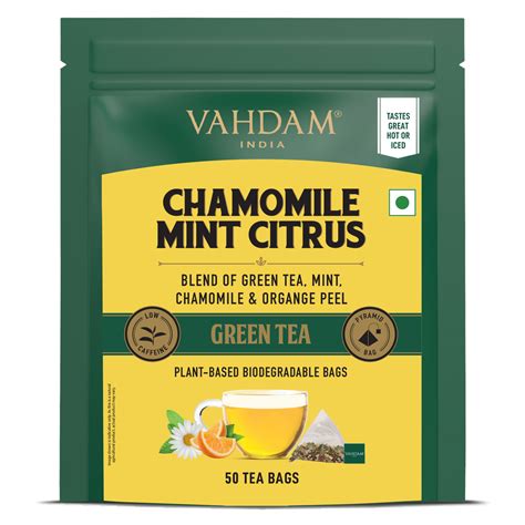 Buy Chamomile Mint Citrus Green Tea Online @ Best Prices in India