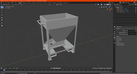 3D model Forklift Silo Container Orange | 3D Molier International