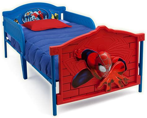 DeltaChildren Marvel Spider Man Plastic 3D-Footboard Twin Bed by India ...