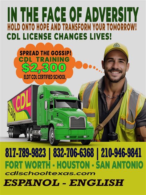 CDL Training Killeen TX Weekends? Yes, Flexible Days. $2300