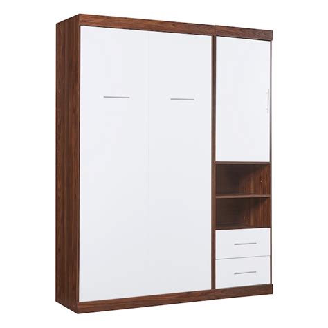 ModernLuxe Twin Size Murphy Bed Wall Bed with CabinetWhite in the Beds ...