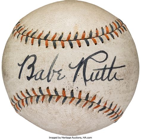 1930's Babe Ruth Single Signed Baseball--Autograph Graded PSA/DNA | Lot ...