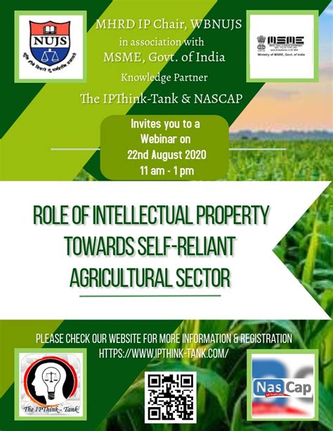[Online] Webinar on the Role of Intellectual Property Towards Self ...