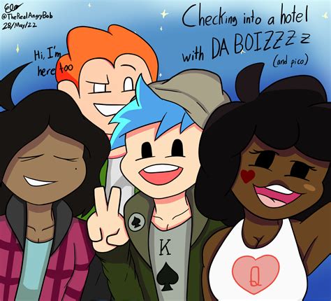 Drew these 4 goonies : u/FNF_BF_r34