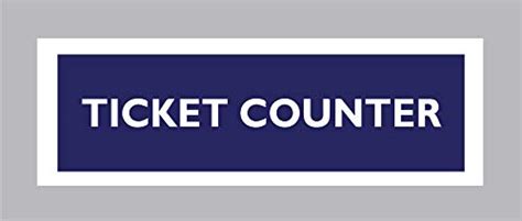 SIGN EVER Ticket Counter Sign Boards For Theaters Station Hospital ...