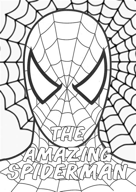 Free Printable Spiderman Color Pages - TheCreativeCanvas
