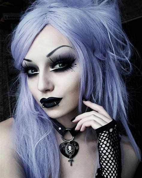 casual goth makeup