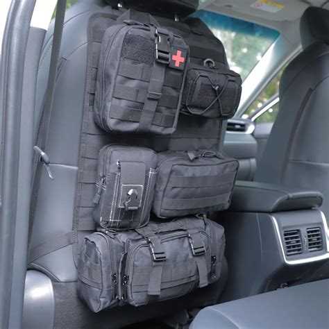 Amazon.com: truck seat organizer and storage tactical car back seat back organizer with a Molle ...