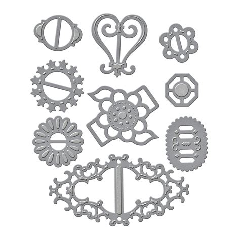 Spellbinders S4-362 Shapeabilities Ribbon Buckles Die Templates ...