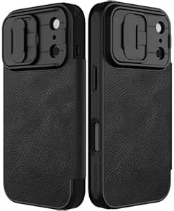 Qin Pro Leather Case with Slide Camera Cover for iPhone 17 Pro 6.3 ...