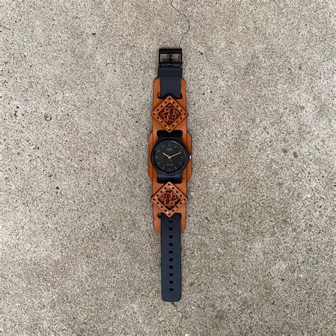 Leather watch cover + MQ-24 | armadillo leather works