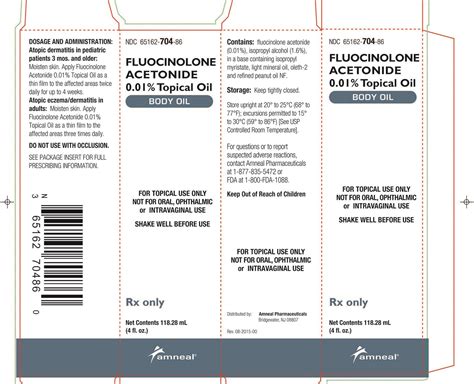 Fluocinolone Oil: Package Insert / Prescribing Information