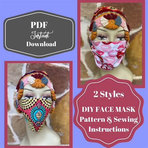Image result for Pattern for Making a Face Mask