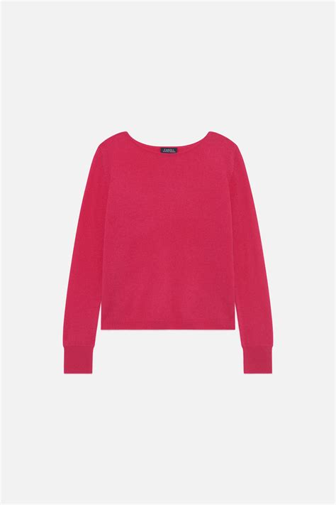 Mzoan 100% cashmere sweater raspberry pink woman