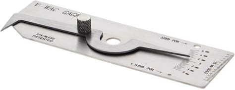 Buy Utoolmart V-WAC Type Undercut Gauge, Metric Single Fillet Weld ...