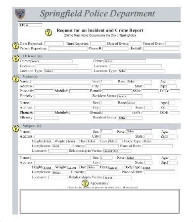 Police Report Template - 12+ Free Word, PDF Documents Download